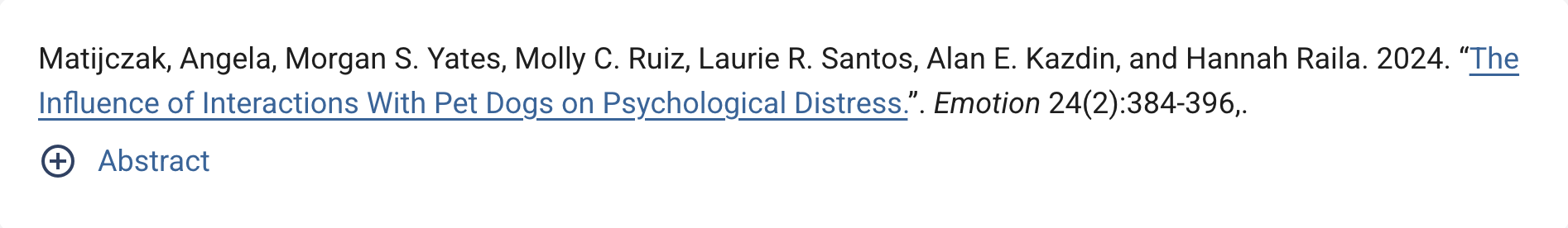 Americal Sociological Association citation